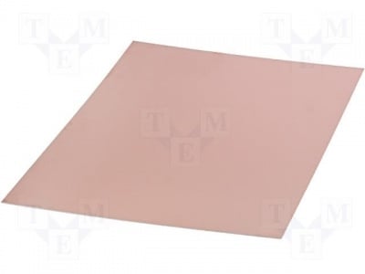 Платка фолиран гетинакс LAM457X610E1.5 Ламинат; FR4; 1,5mm; L:610mm; W:457mm; Покритие: мед